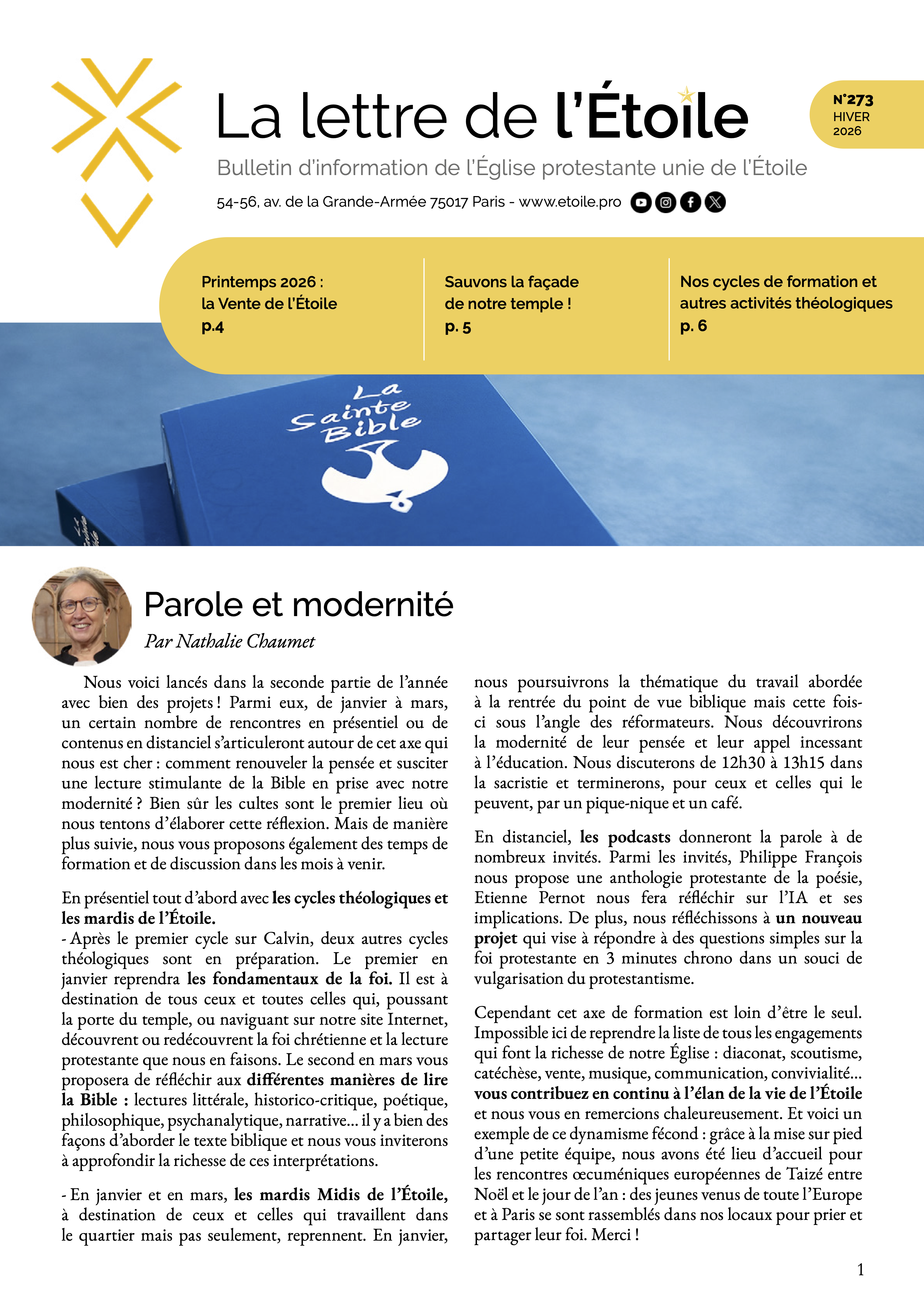 Lettre273 hiver Couv